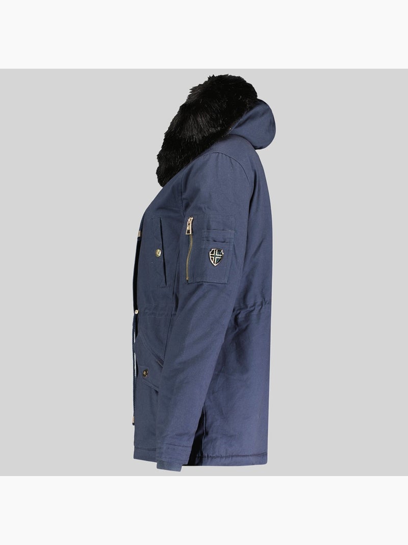 Parka com capuz boldina – geographical norway Azul-marinho - Kiabi
