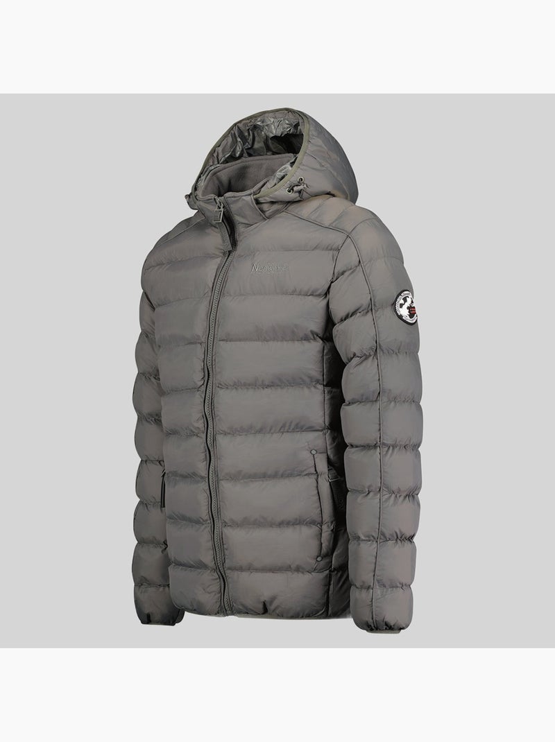 Parka com capuz bombe – geographical norway Cinza escuro - Kiabi