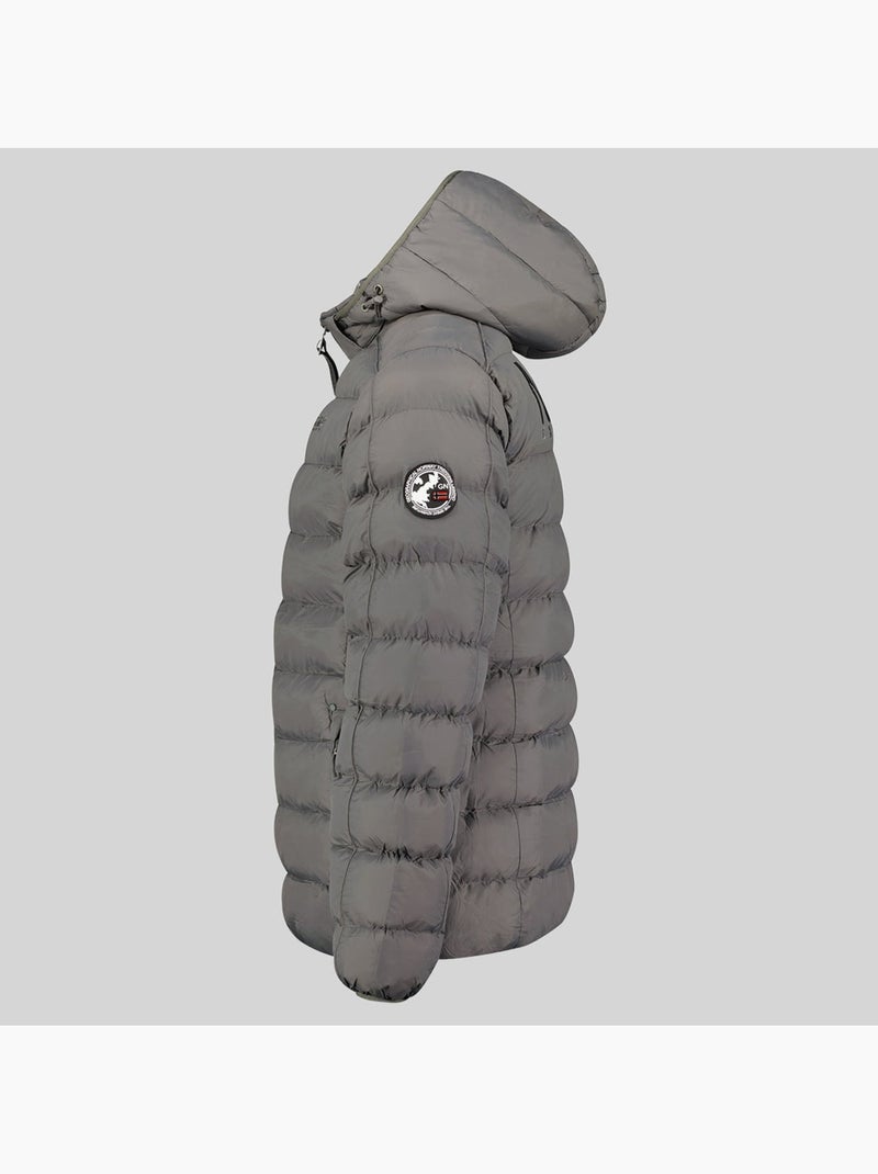 Parka com capuz bombe – geographical norway Cinza escuro - Kiabi