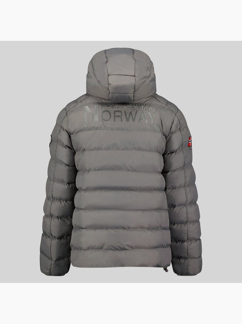 Parka com capuz bombe – geographical norway Cinza escuro - Kiabi