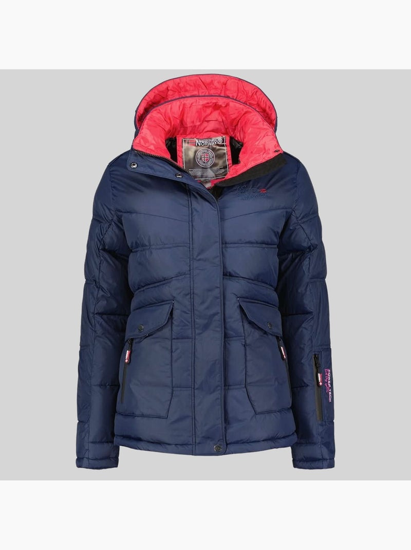 Parka com capuz bonixe – geographical norway Azul-marinho - Kiabi