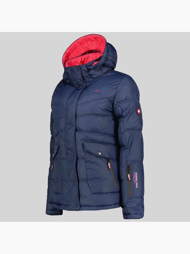 Parka com capuz bonixe – geographical norway Azul-marinho - Kiabi