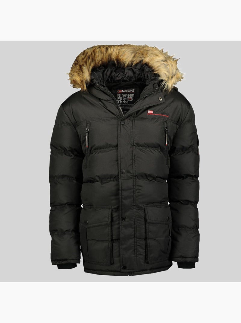 Parka com capuz bravici – geographical norway Preto - Kiabi