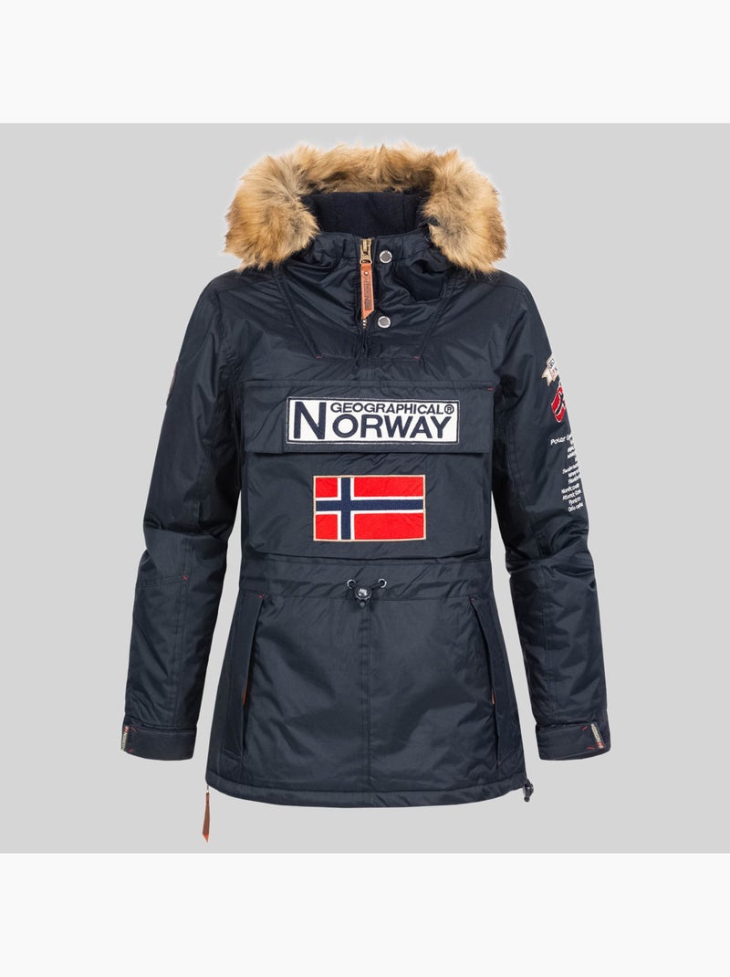 Parka com capuz bridget – geographical norway Azul-marinho - Kiabi