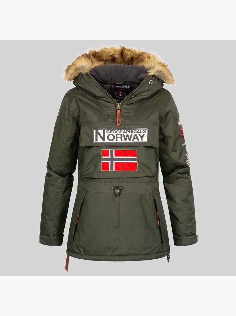 Parka com capuz bridget – geographical norway Cáqui - Kiabi