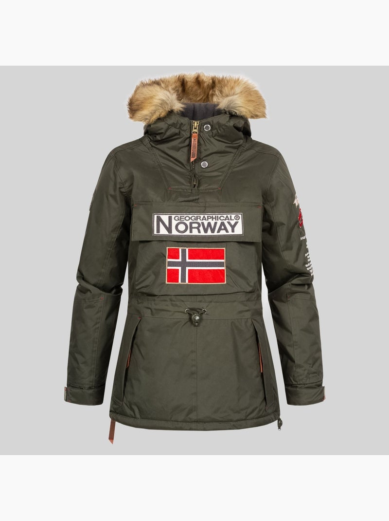 Parka com capuz bridget – geographical norway Cáqui - Kiabi