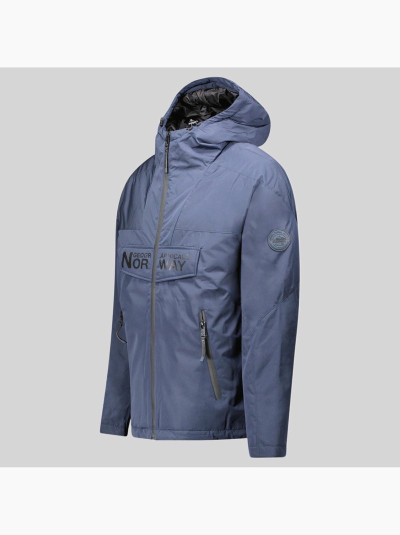 Parka com capuz buldozer – geographical norway Azul-marinho - Kiabi