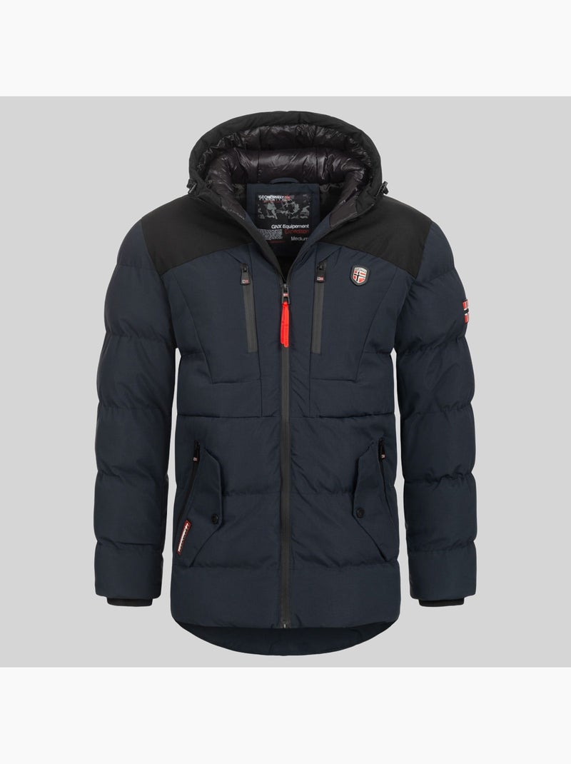 Parka com capuz cachot – geographical norway Azul-marinho - Kiabi