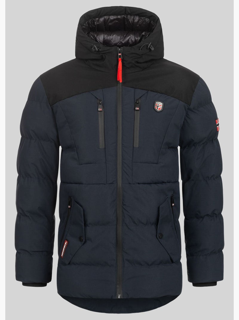 Parka com capuz cachot – geographical norway Azul-marinho - Kiabi