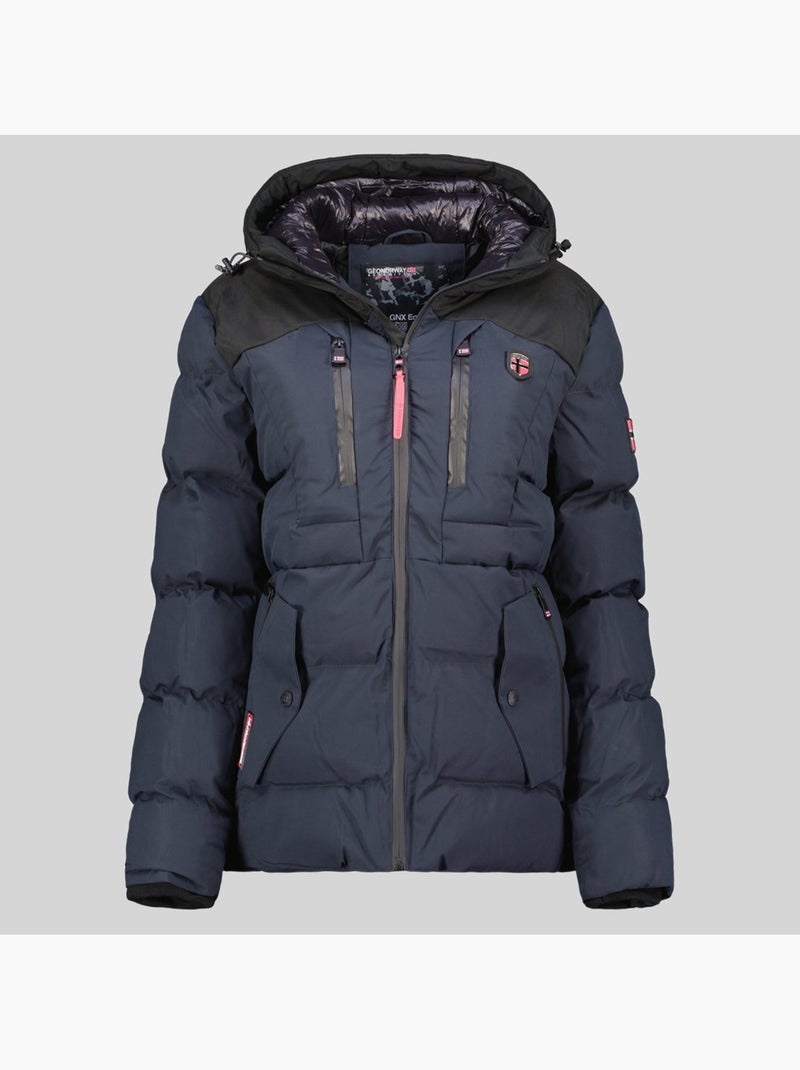 Parka com capuz cachot – geographical norway Azul-marinho - Kiabi