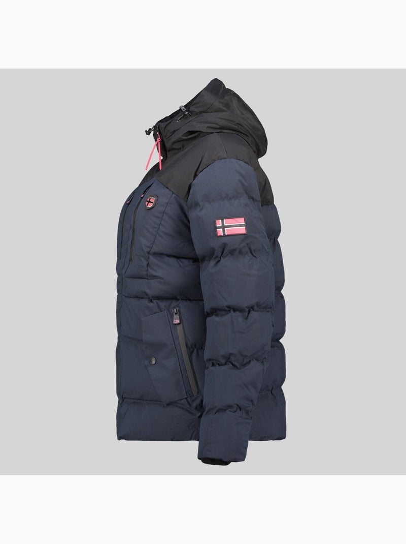 Parka com capuz cachot – geographical norway Azul-marinho - Kiabi