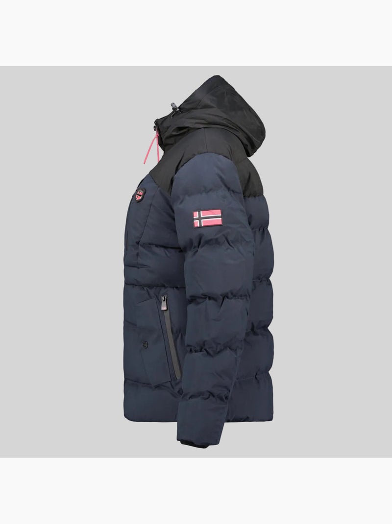 Parka com capuz cachot – geographical norway Azul-marinho - Kiabi