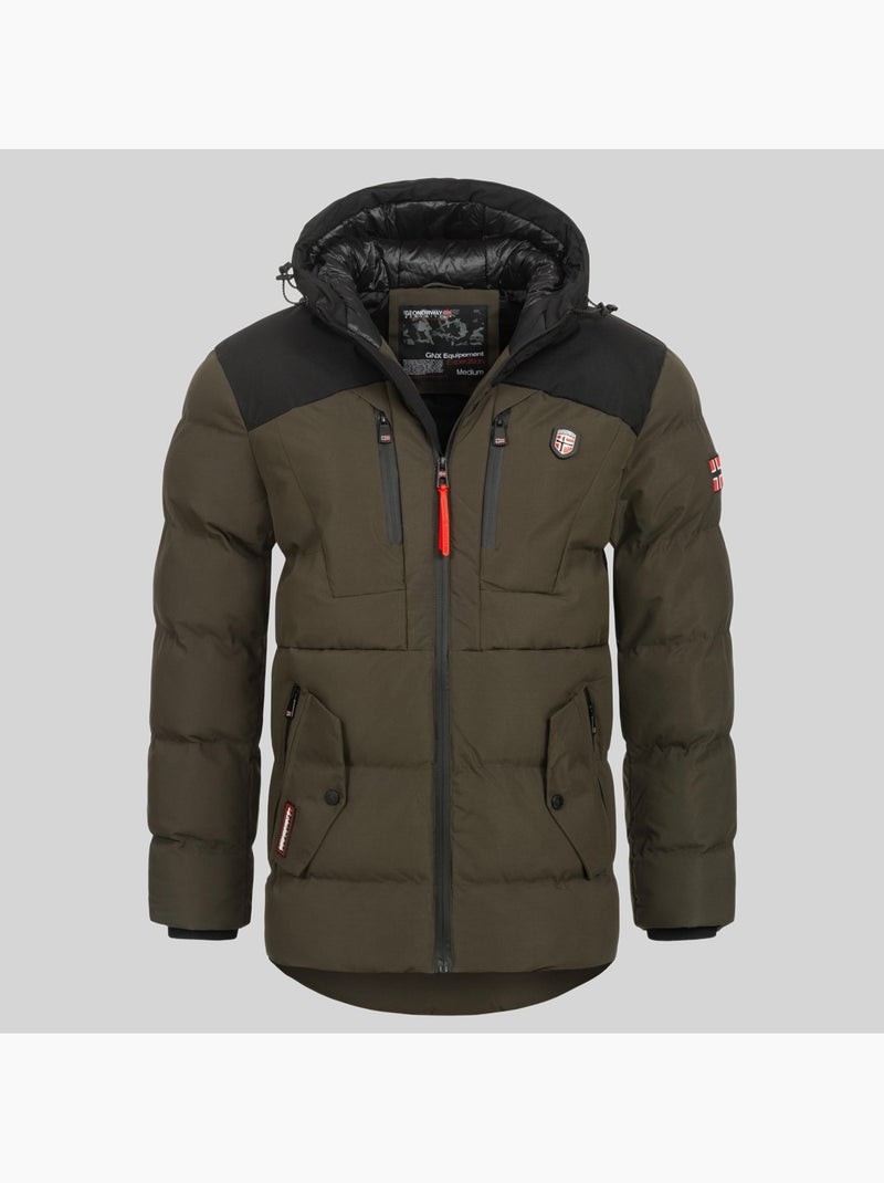 Parka com capuz cachot – geographical norway Cáqui - Kiabi