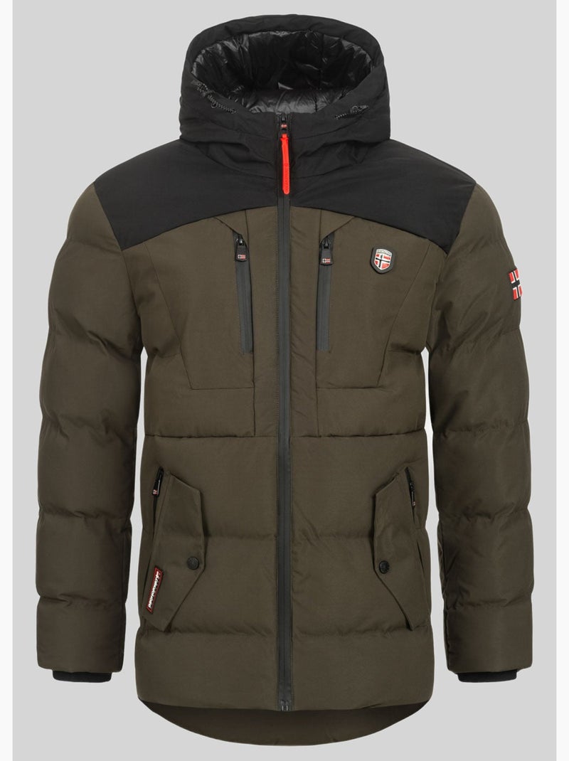 Parka com capuz cachot – geographical norway Cáqui - Kiabi