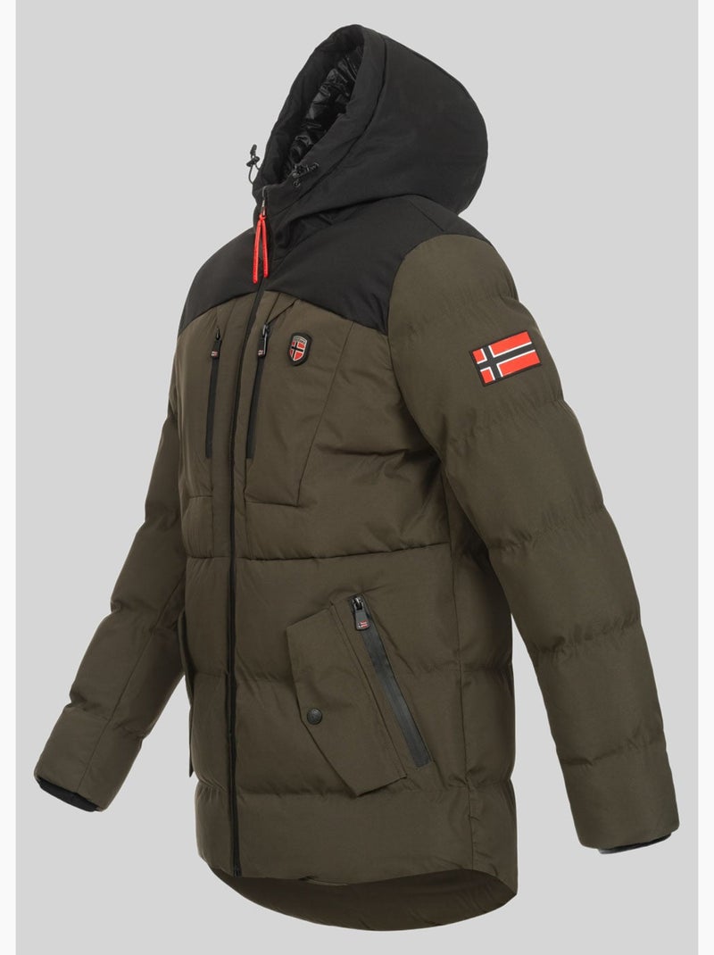 Parka com capuz cachot – geographical norway Cáqui - Kiabi