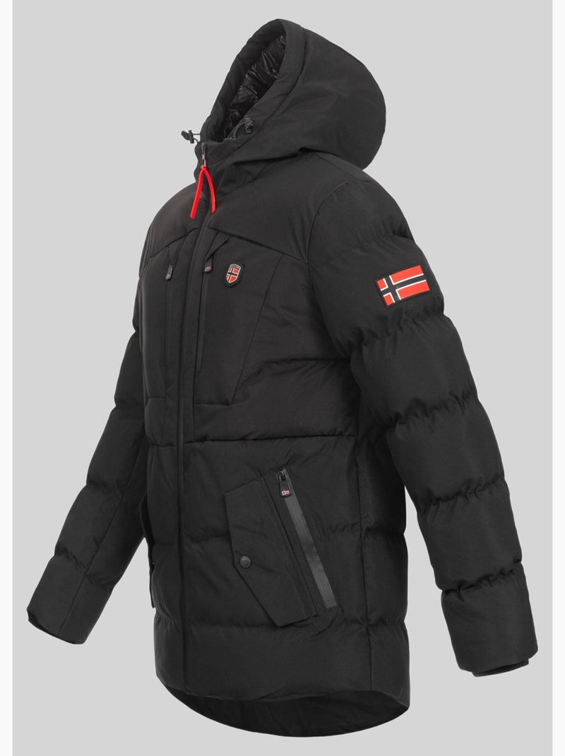 Parka com capuz cachot – geographical norway Preto - Kiabi