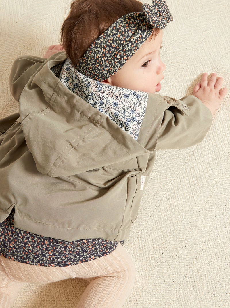 Parka com capuz Cáqui - Kiabi