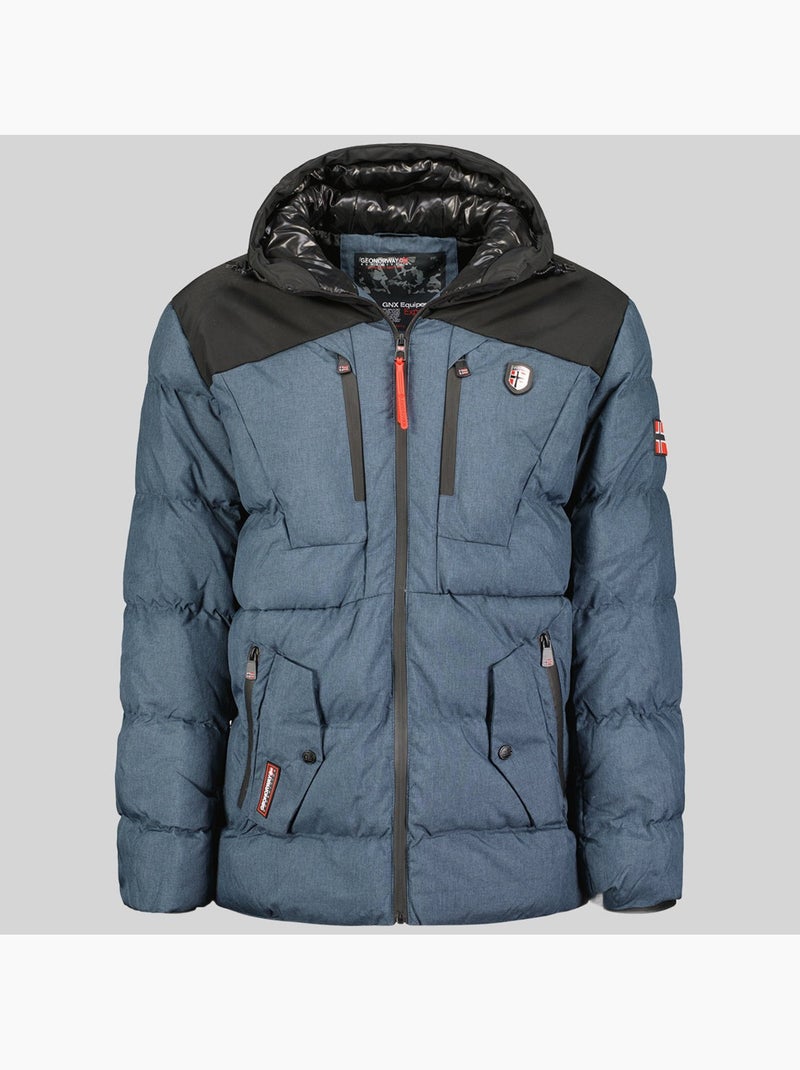 Parka com capuz cashblend – geographical norway Azul-marinho - Kiabi