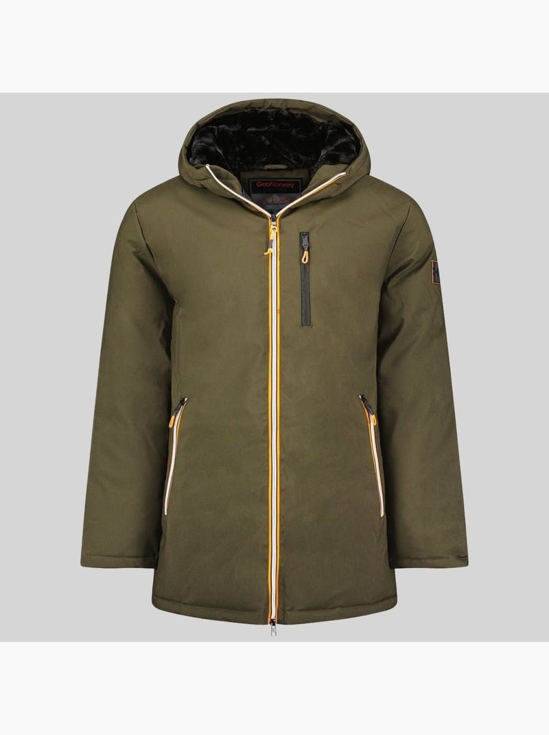 Parka com capuz cassim – geographical norway Cáqui - Kiabi