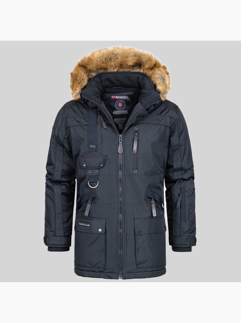 Parka com capuz chirac – geographical norway Azul-marinho - Kiabi