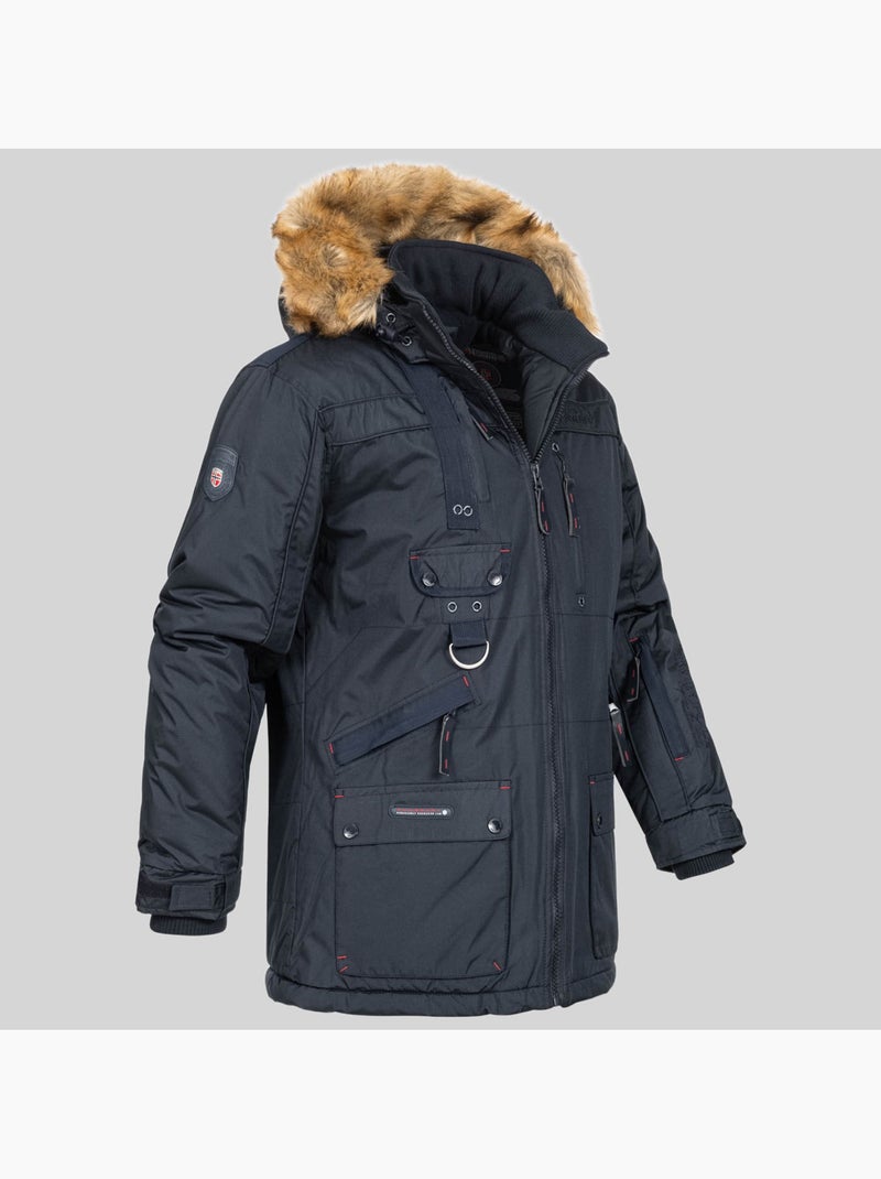 Parka com capuz chirac – geographical norway Azul-marinho - Kiabi