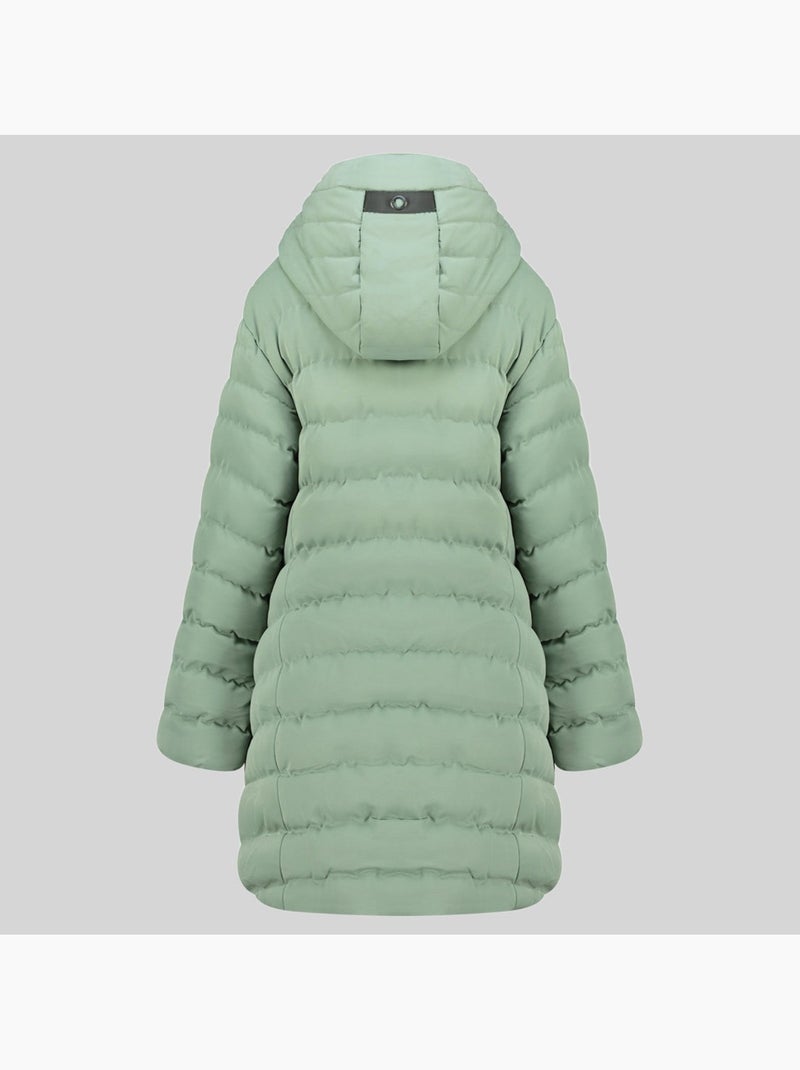 Parka com capuz clarisal – geographical norway Verde pastel - Kiabi
