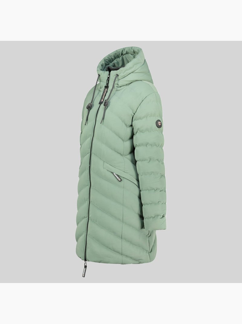 Parka com capuz clarisal – geographical norway Verde pastel - Kiabi