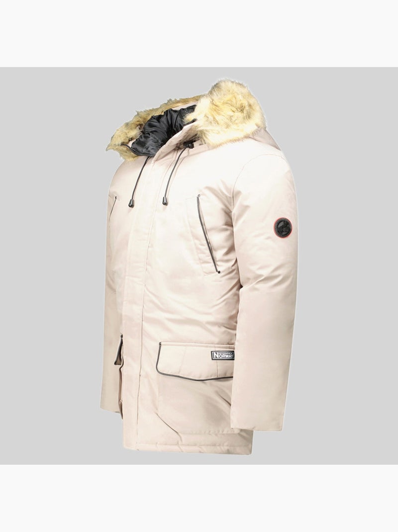 Parka com capuz claude – geographical norway Bege - Kiabi