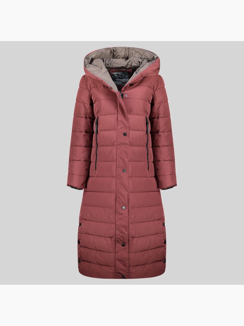 Parka com capuz constance – geographical norway Bordô - Kiabi