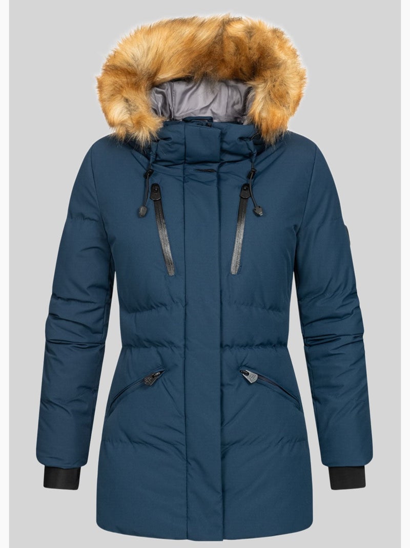 Parka com capuz crown – geographical norway Azul-marinho - Kiabi