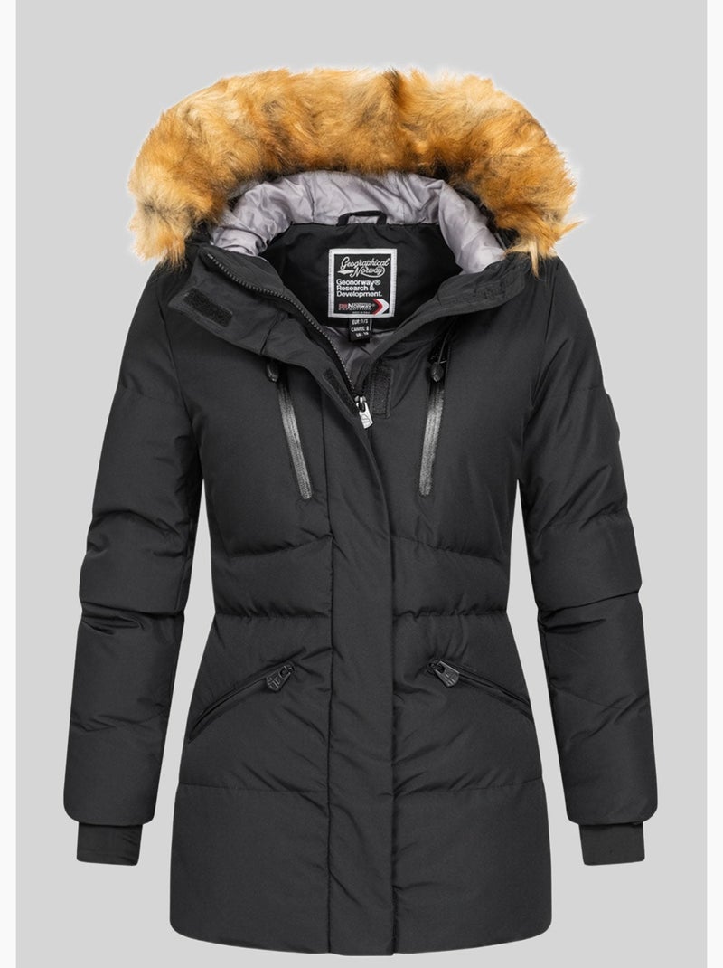 Parka com capuz crown – geographical norway Preto - Kiabi