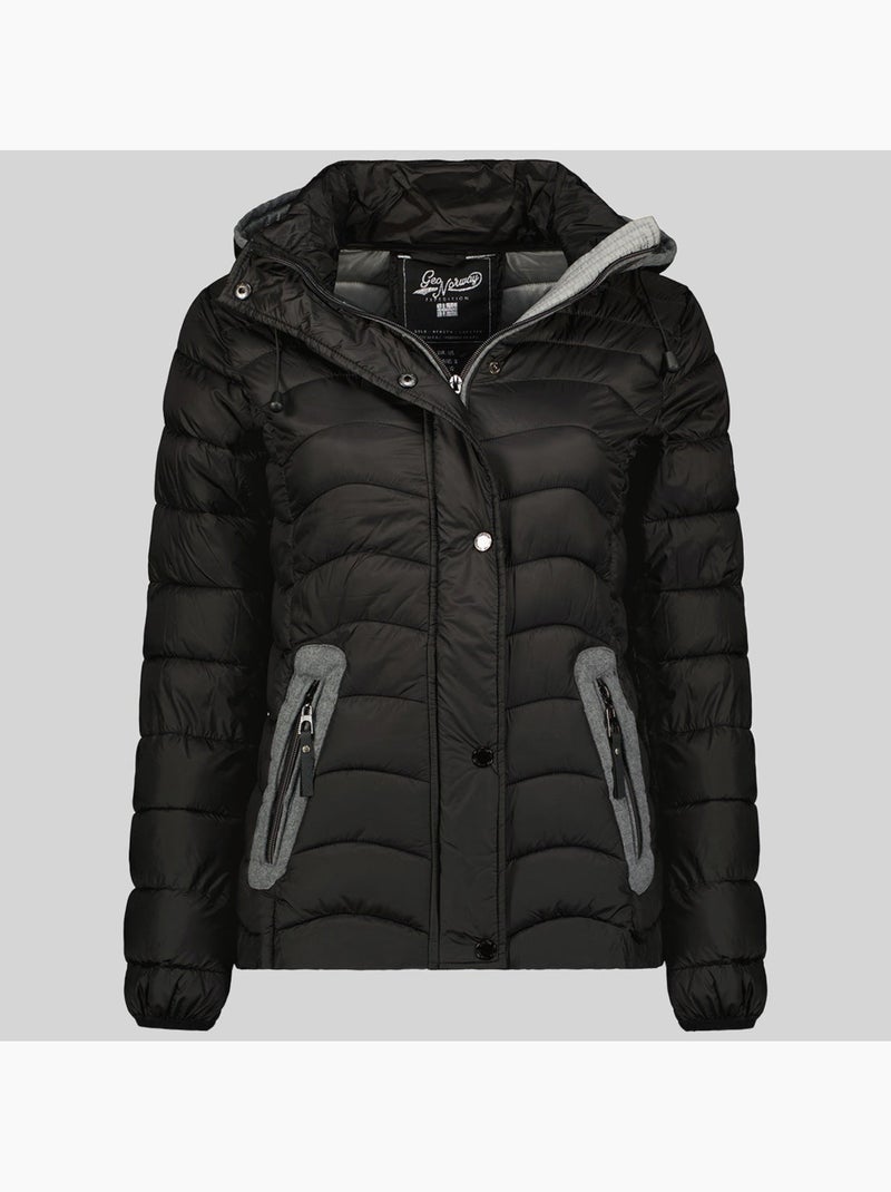 Parka com capuz dariella – geographical norway Preto - Kiabi