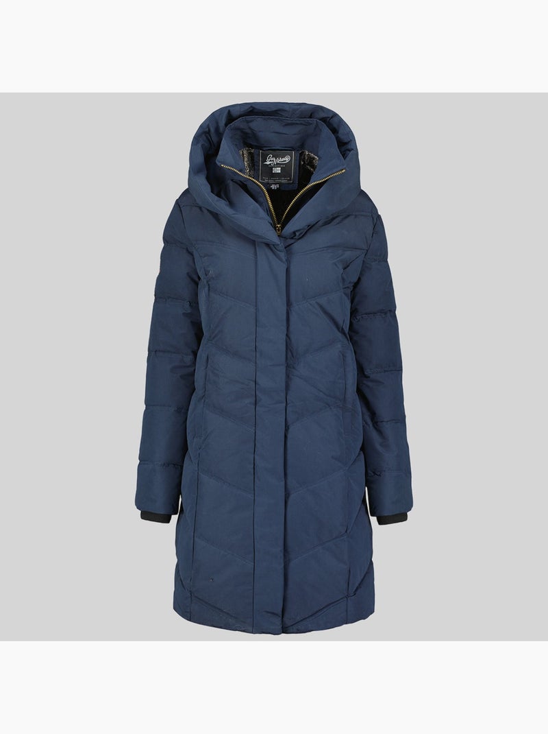 Parka com capuz djamila – geographical norway Azul-marinho - Kiabi