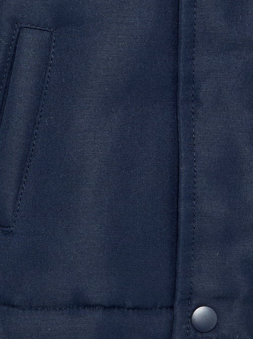 Parka com capuz e interior de pelo sintético - Kiabi