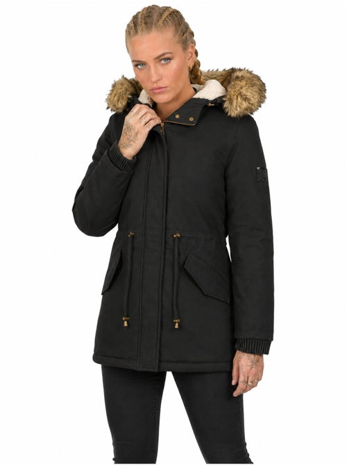 Parka com capuz e pelo sintético ampurieak – canadian peak - Kiabi Parka com capuz e pelo sintético ampurieak – canadian peak - Kiabi