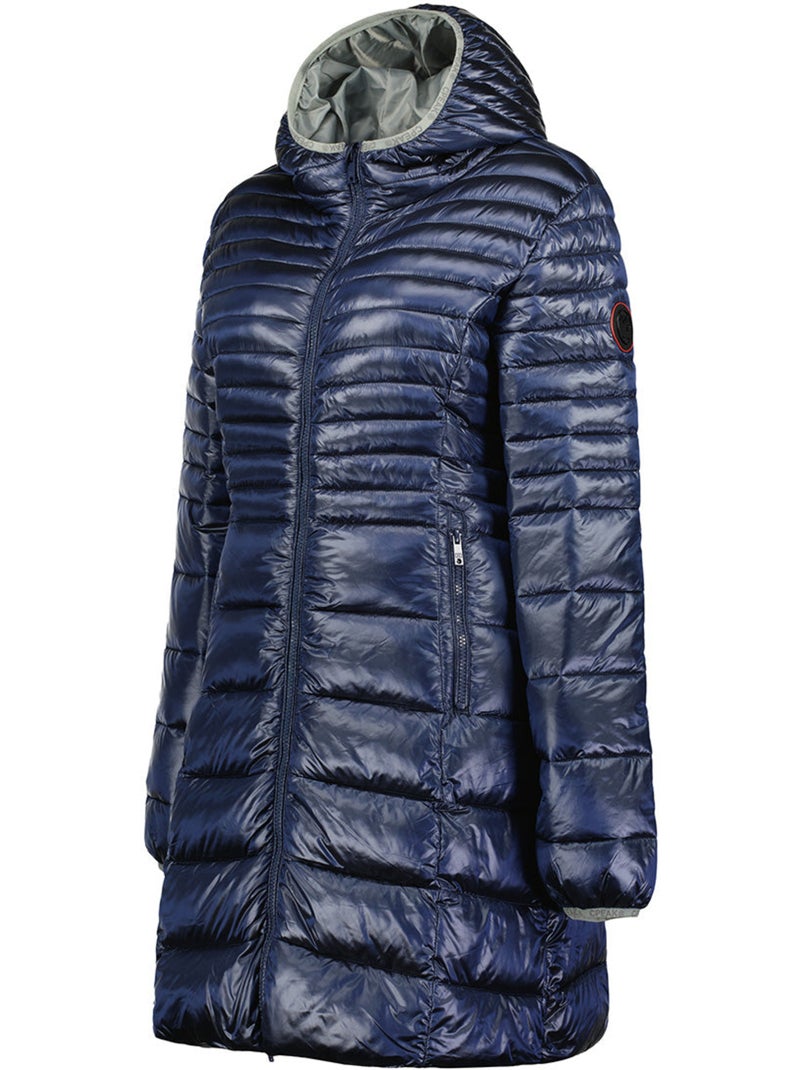 Parka com capuz e pelo sintético bodeak – canadian peak Azul-marinho - Kiabi