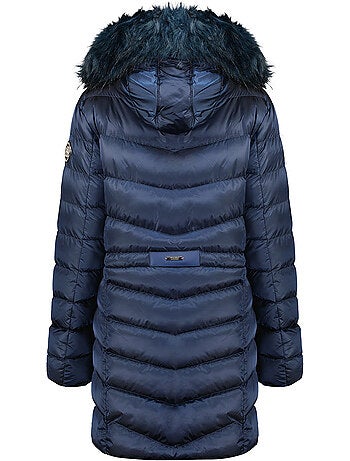 Parka com capuz e pelo sintético civileak – canadian peak