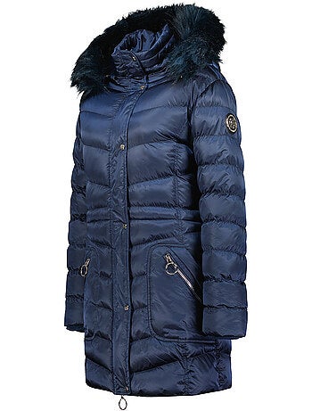 Parka com capuz e pelo sintético civileak – canadian peak