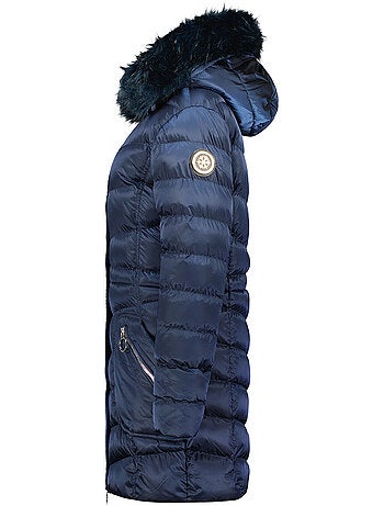 Parka com capuz e pelo sintético civileak – canadian peak
