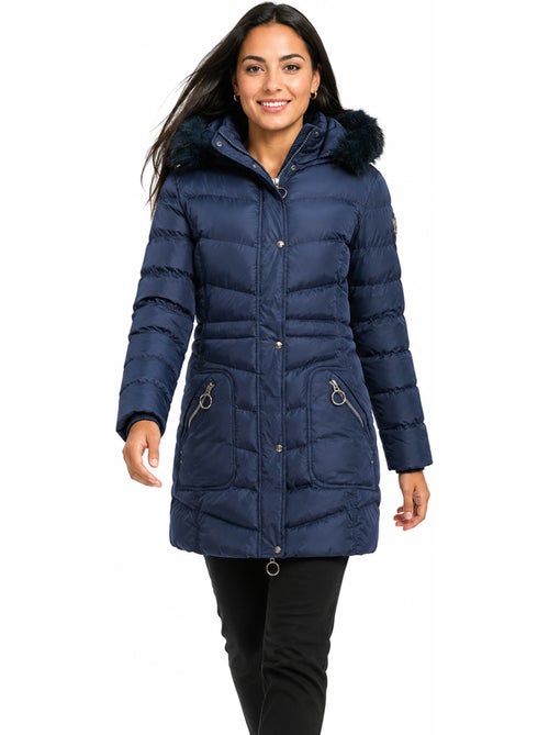 Parka com capuz e pelo sintético civileak – canadian peak - Kiabi Parka com capuz e pelo sintético civileak – canadian peak - Kiabi