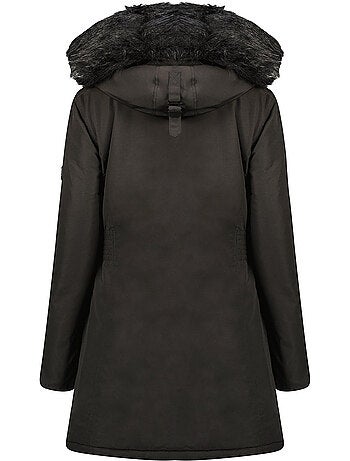 Parka com capuz e pelo sintético corteak – canadian peak