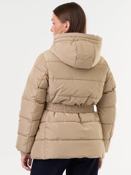 Parka com capuz forrada a pelo sintético - Kiabi
