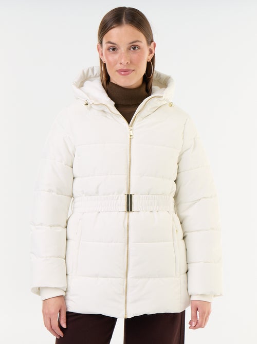 Parka com capuz forrada a pelo sintético - Kiabi