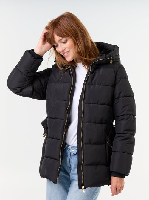Parka com capuz forrada a pelo sintético - Kiabi