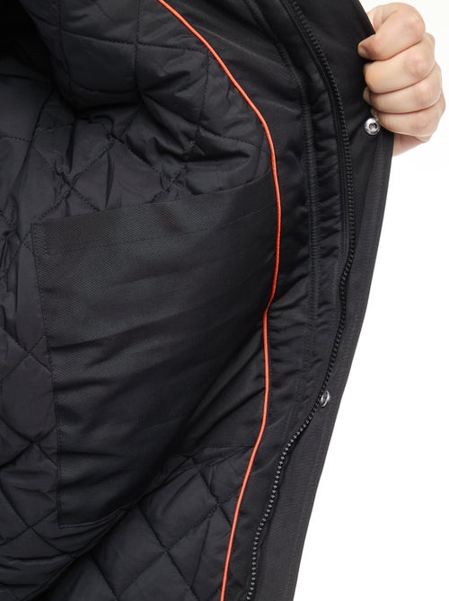 Parka com capuz lisa repelente à água - Kiabi