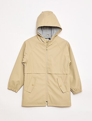 Parka com capuz repelente à água