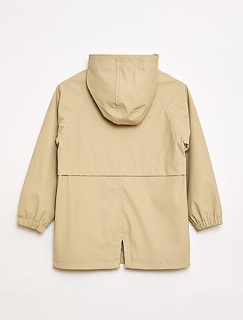 Parka com capuz repelente à água