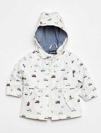 Parka com capuz repelente à água