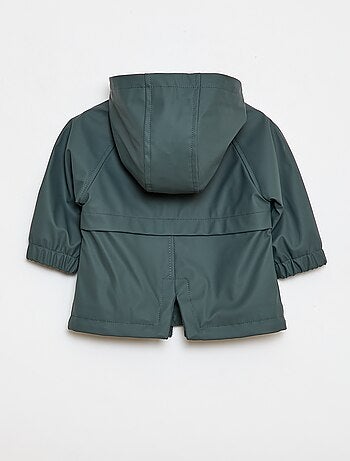 Parka com capuz repelente à água