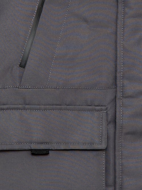 Parka com capuz repelente à água - Kiabi